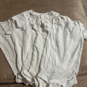 Gerber Soft White Baby Bodysuit